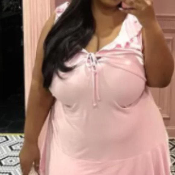 Wild Fable Fit & Flare Dress Light Pink Sleeveless Sz XL NWT - Picture 2 of 5